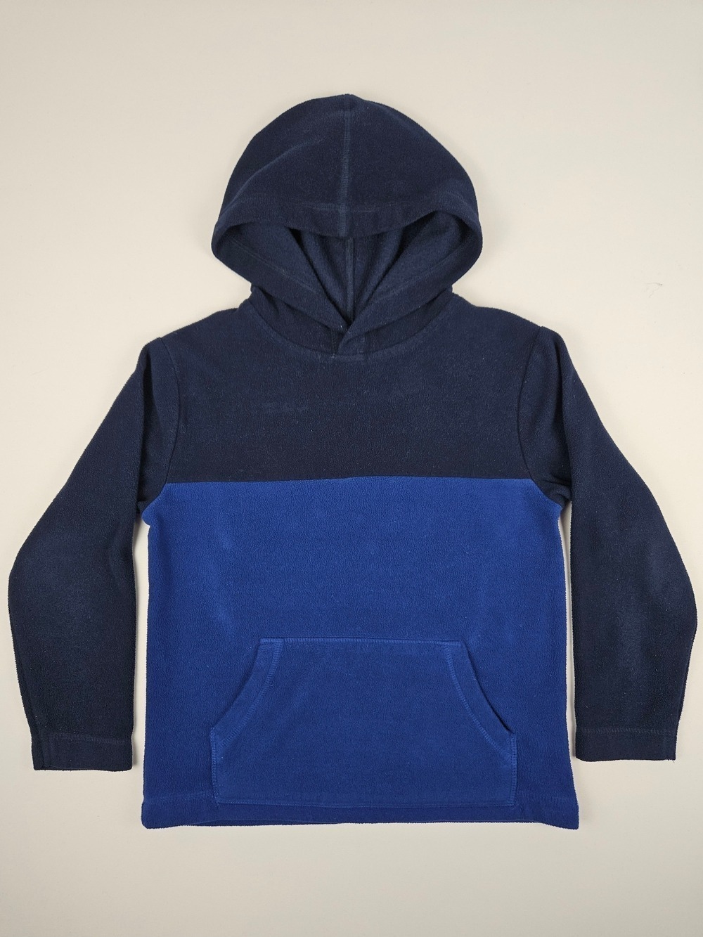 5/$25 George Kids Fleece Hoodie Size 6 Blue Black Pullover Sweater